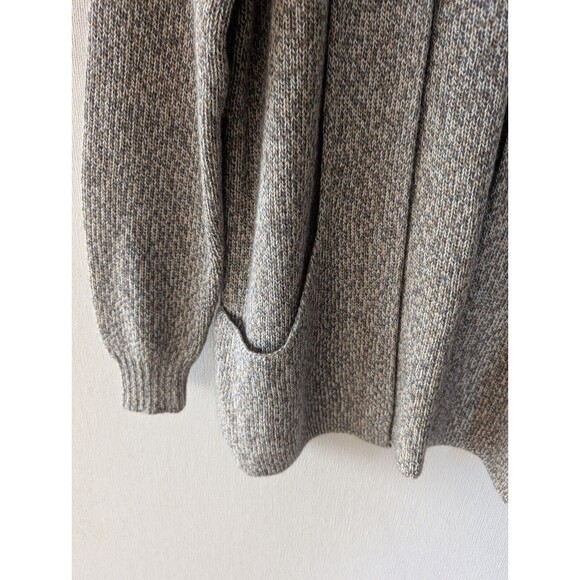Simply Natural Alpaca Cardigan Size M Open Front Long Sweater Pockets Minimalist - Picture 5 of 12